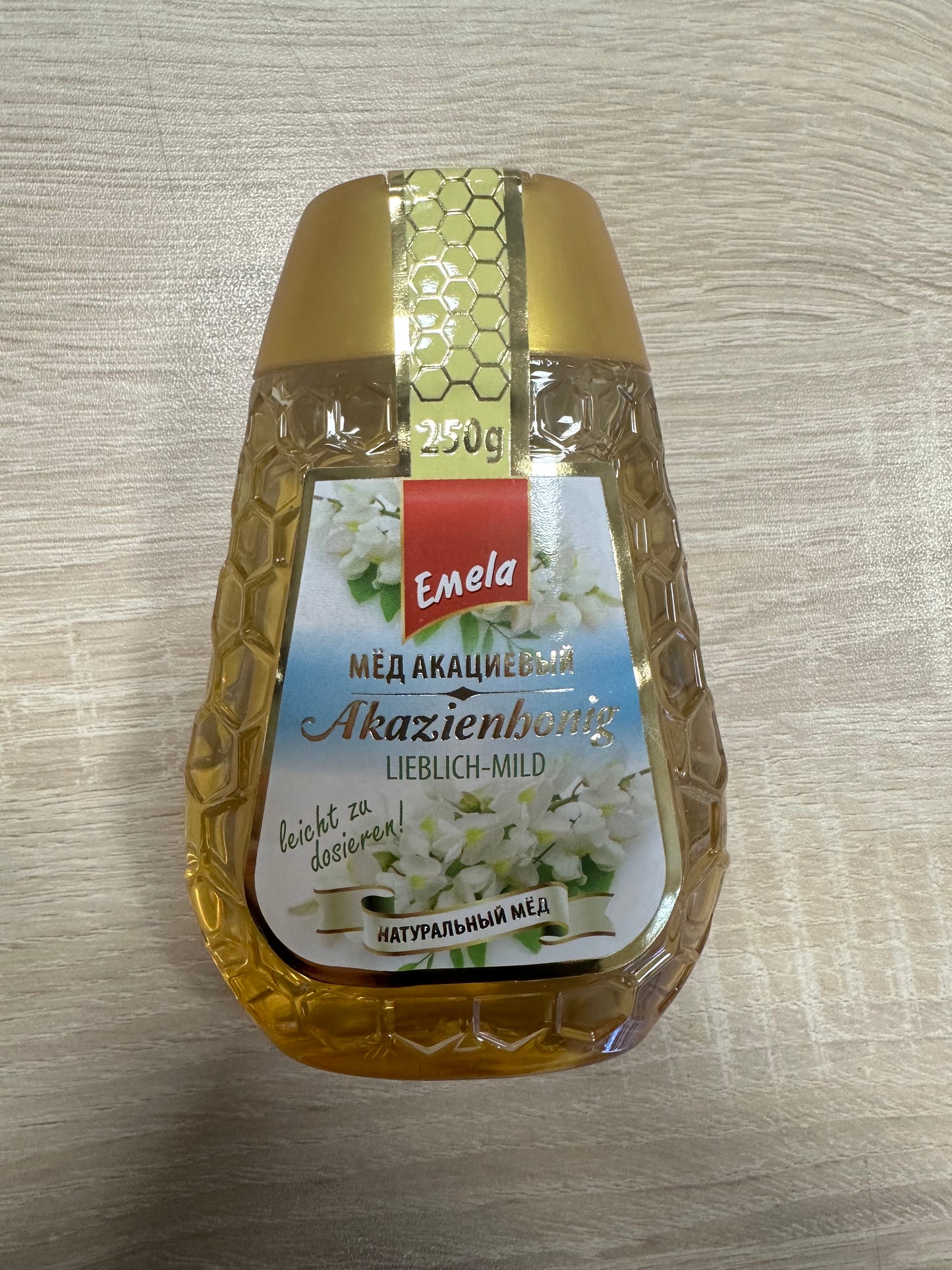 Мед акациевый в дозаторе «Емеля» 250г