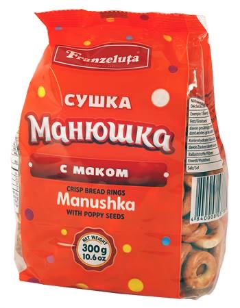 Сушки мини «Манюшка» с маком 300г