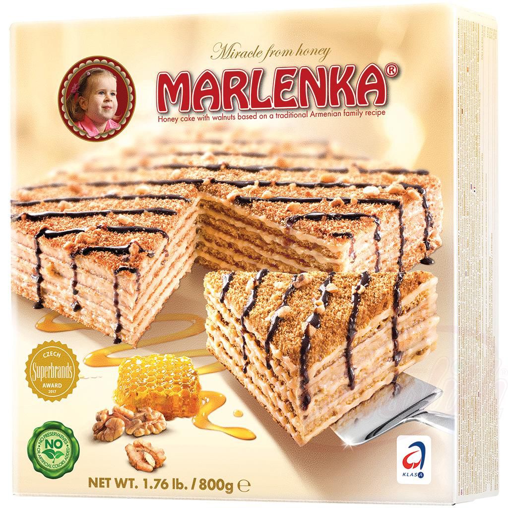 Торт замороженный медовик «Марленка»