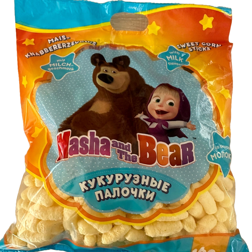 Палочки кукурузные сладкие молочные «Маша и Медведь»