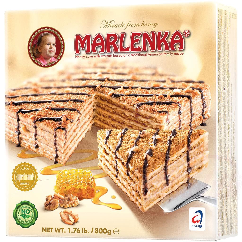 Gâteau au miel glacé « Marlenka »