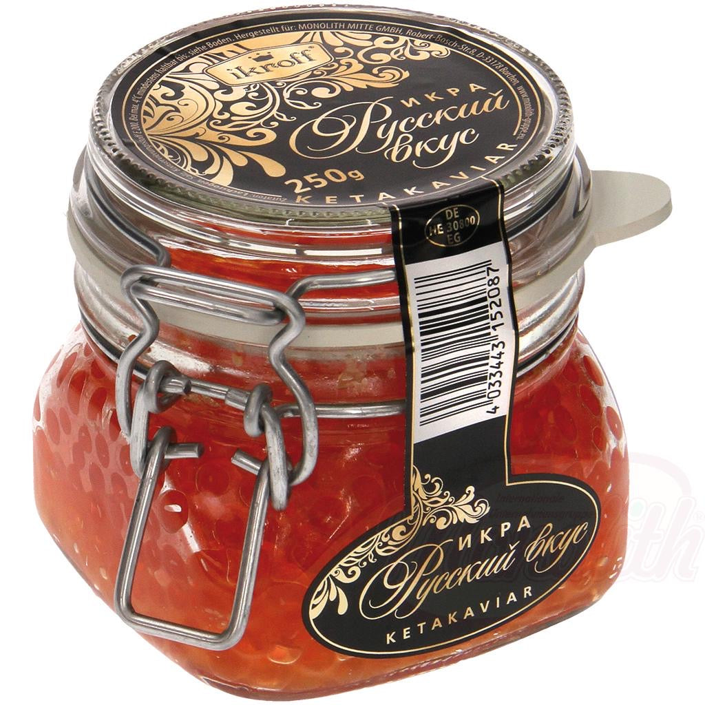 Caviar de saumon kéta « goût russe » 250g