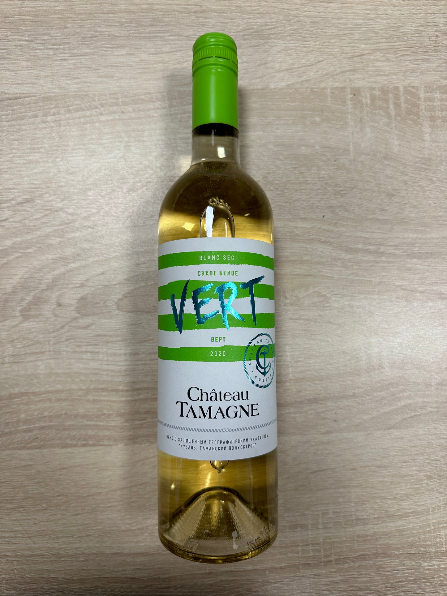 Vin blanc sec « Château Taman » 0,75 ml Kuban 11,5% alc.