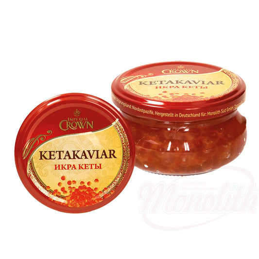 Caviar de saumon kéta Couronne de Russie 100g