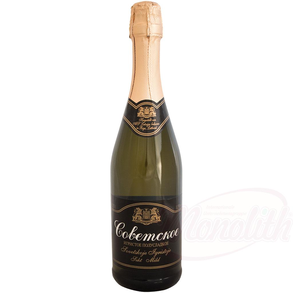 Champagne « soviétique » demi-doux 11,5% alc. 0,75 ml